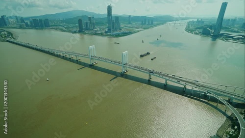 4K Time lapse Building and the skyline of Macau city 
