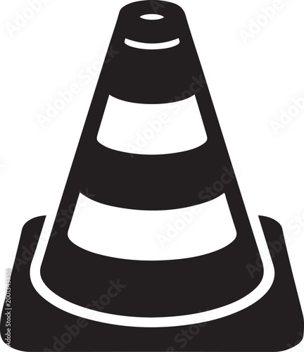 road barrier icon. Element of firefighter shop for advertising signs, mobile concept and web apps. logo Vector Black silhouettes