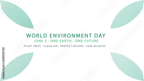 Celebrating world environment day with a call to action Vector