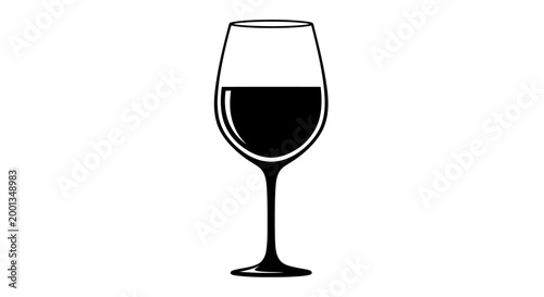 A wine glass filled with red wine