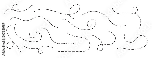 Zigzag arrow stripes design with dotted lines.