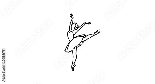 ballerina silhouette on transparent background high quality professional