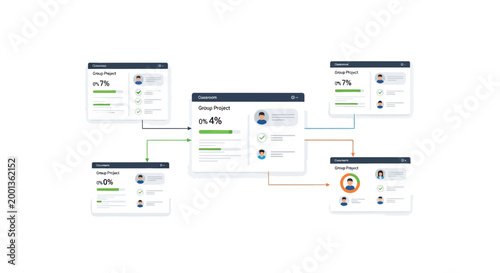 Flowchart, business process diagram, workflow chart, vector illustration