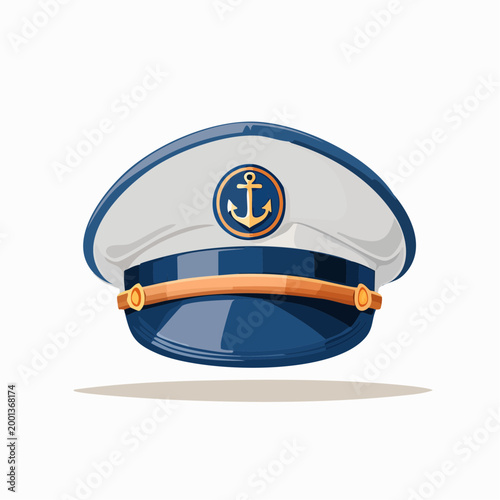 Captain's Hat with Anchor Emblem