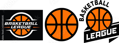 Basketball vector. Basketball logo vector. Outline, silhouette and flat vector ball. Basketball icon clipart flat designs. illustration vectors. Basketball line art and filled icon vector set