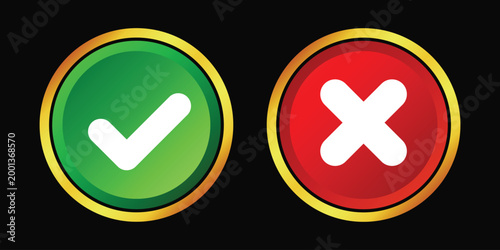 Check mark symbols for validation, Tick symbol in green color. Flat modern checkmark design. checkmark illustration. set button correct right wrong buttons or yes or no checkmark. 