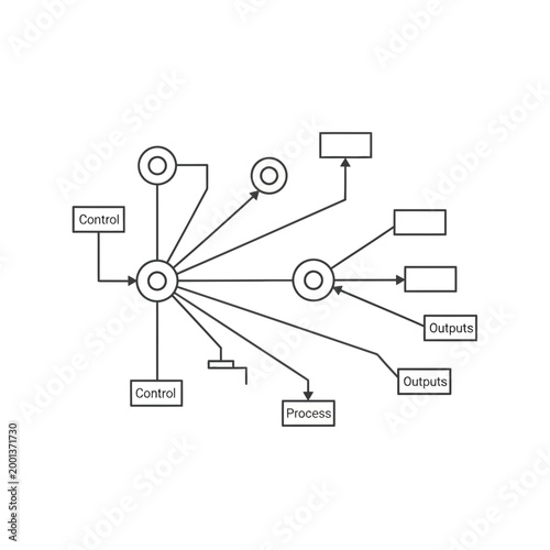 Flowchart, business process diagram, workflow vector, management chart, control system