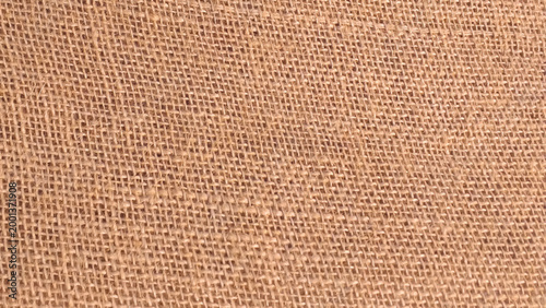 Detailed Burlap Fabric Woven Fiber Texture. Brown Burlap Textile Macro Texture Surface