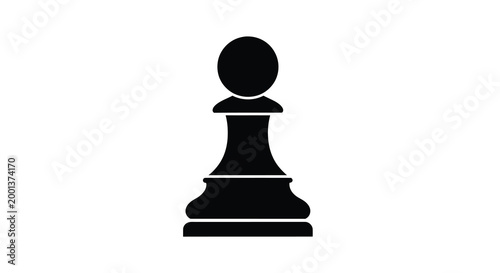 chess pawn silhouette on white background high quality professional detailed modern elegant stylish clean crisp vibrant colorful digital creative innovative