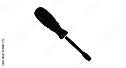 screwdriver silhouette on white background high quality professional detailed modern elegant stylish clean crisp vibrant colorful digital creative innovative contemporary