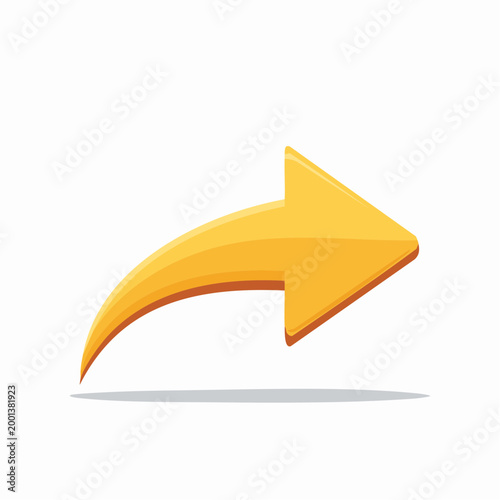Yellow Share Arrow Icon