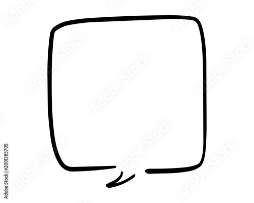 ペンの手書き吹き出し_黒