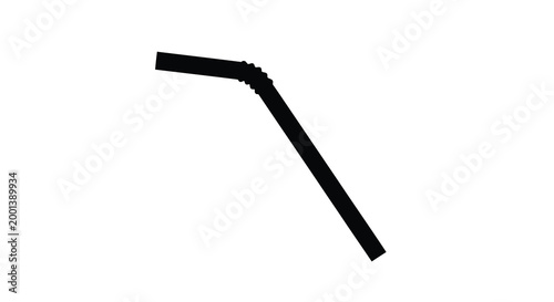 Slika na platnu bendy straw silhouette high quality professional detailed modern