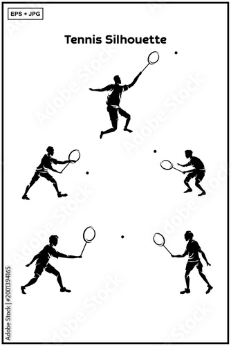 Tennis Ball Silhouette vector And jpg