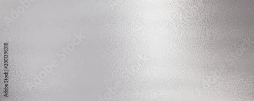 Silver metallic effect foil. Silver texture. Gradient background. Metal surface print. Glitter backdrop. Silver plate. Shine design invitation, wedding greeting, cards, prints.