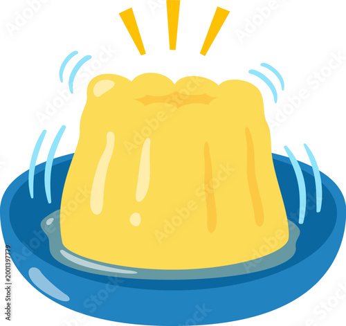 プルプルと揺れるゼリー