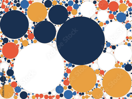 Circle Packing Pattern Generative Art Editorial Design