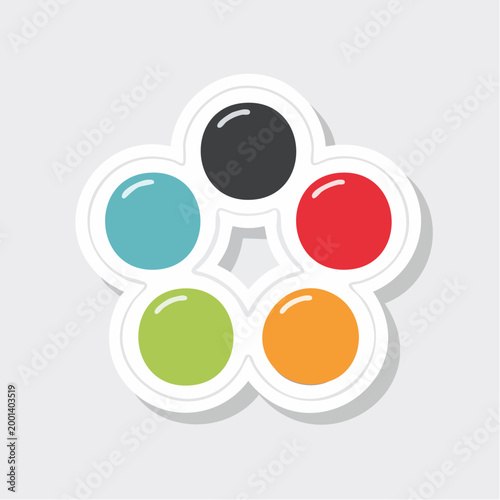 Colorful Simple Dimple Fidget Toy