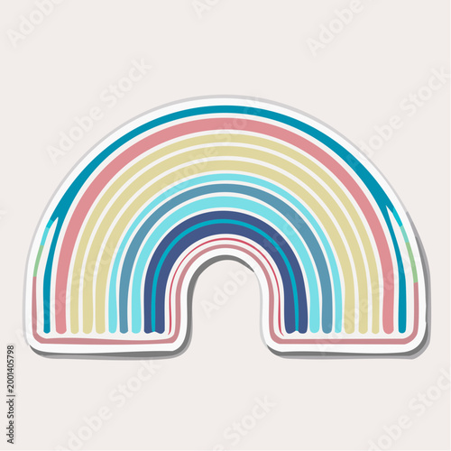 Pastel Rainbow Illustration