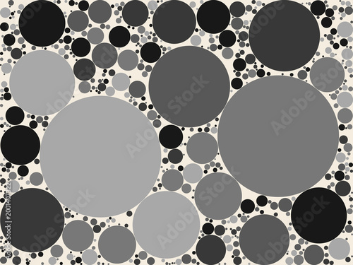 Multi-Scale Circle Composition Decorative Background