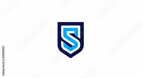 Free Download Modern Shield Logo Design Featuring the Letter S. - GFXLoad