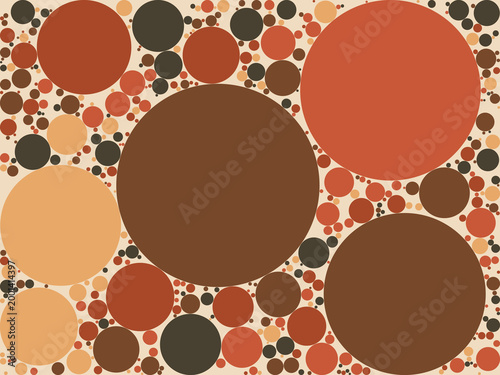 Multi-Scale Circle Composition Decorative Background