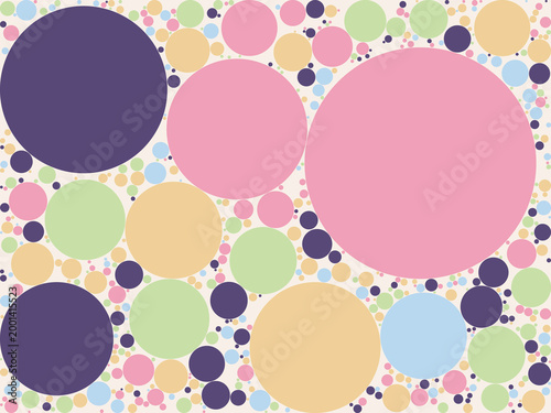 Circle Packing Apollonian Fractal Pattern Background