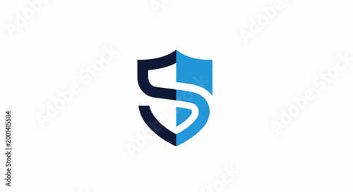 Modern Shield Logo Design - Symbol of Security and Protection.