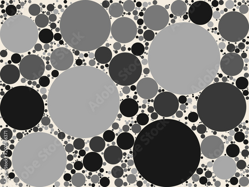 Circle Packing Apollonian Fractal Pattern Background