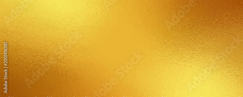 Gold metallic effect foil. Golden texture for design. Beautiful background. Abstract glitter mottled speckled structure. Shine glitterer metal effect. Gold surface. Backdrop golden metal plate. Vector