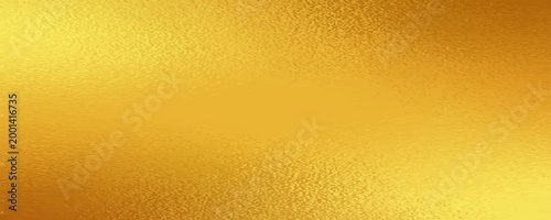 Gold metallic effect foil. Golden texture for design. Beautiful background. Abstract glitter mottled speckled structure. Shine glitterer metal effect. Gold surface. Backdrop golden metal plate. Vector