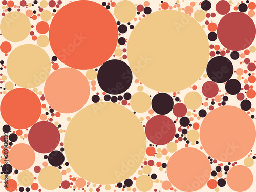 Apollonian Circle Gasket Abstract Mathematical Pattern