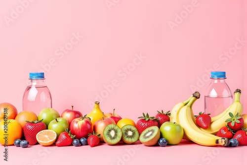 Ai sfondo frutta colorata 01
