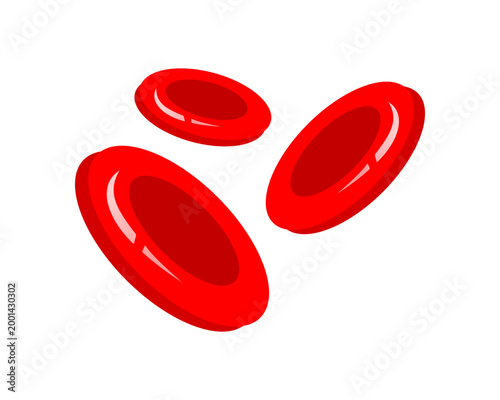Red blood cell erythrocyte medical icon vector design