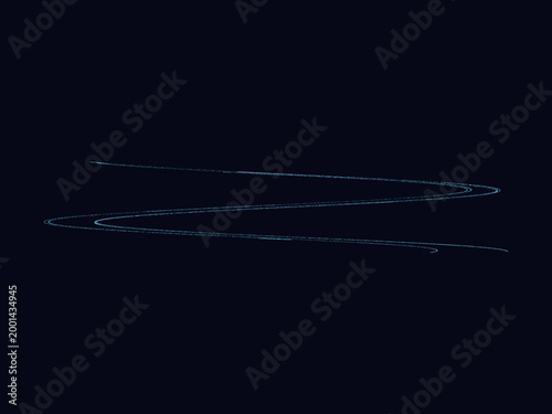 Mathematical Attractor Silky Curves Modern Abstract Design