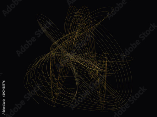 Harmonograph Curve Kinetic Art Decorative Background