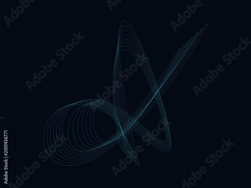 Parametric Pendulum Pattern Scientific Poster Design