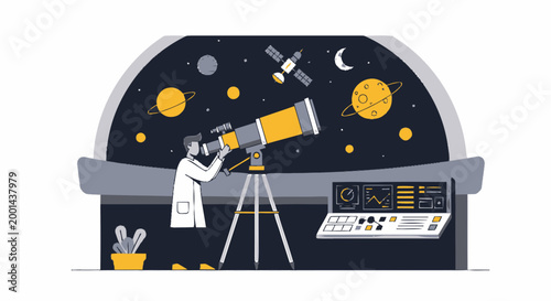 Observing the Cosmos - An Astronomers View Through a Telescope.
