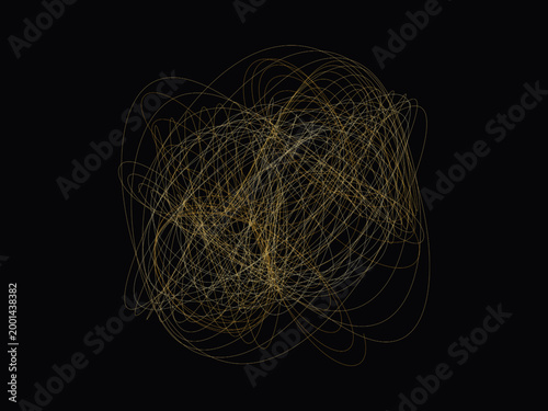 Victorian Harmonograph Rosette Mathematical Pattern