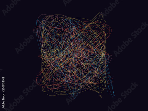 Parametric Pendulum Pattern Scientific Poster Design