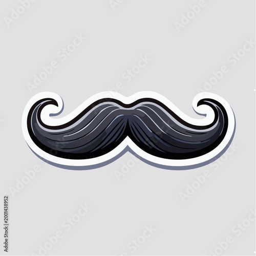 Stylized Mustache Illustration