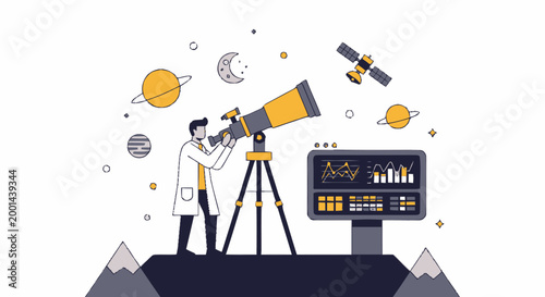 Observing the Cosmos - A Scientists Exploration of Space and Stars.