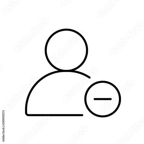 A vector icon representing a busy user status in an attention management system, created in line style with editable stroke