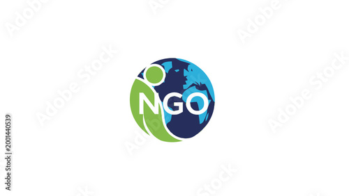 NGO Logo Depicting Global Unity and Humanitarian Efforts.