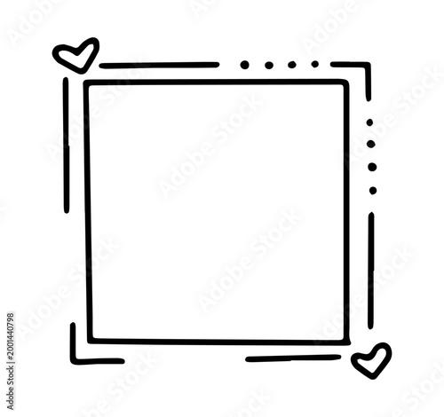 Cartoon inspired QR border with bold outline, perfect for playful branding, scan me text