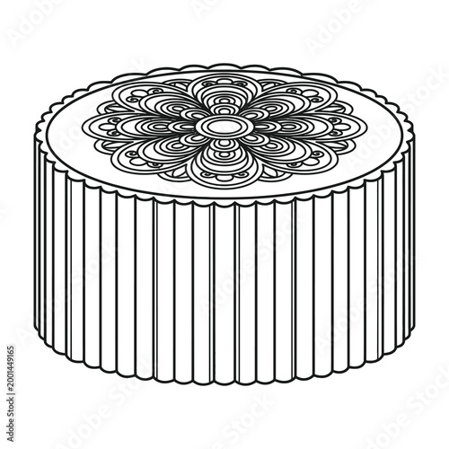 Wire cable cross section drawing