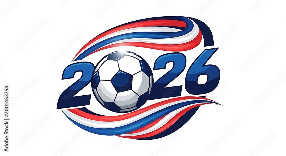 Obraz premium 2026 soccer world cup logo design