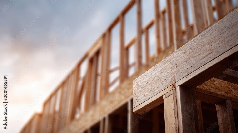 Fototapeta premium House under construction, building progress concept
