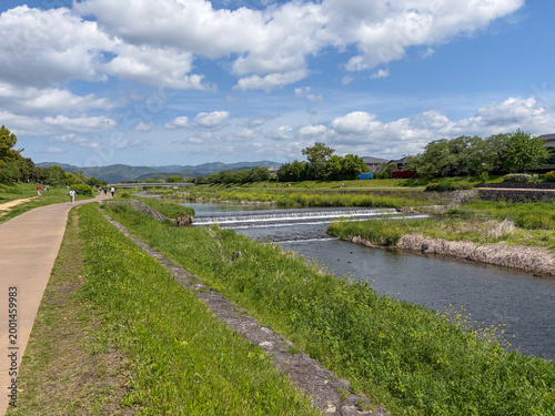 春の賀茂川