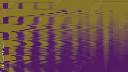 Abstract yellow purple wave pattern gradient ripple motion digital artwork design